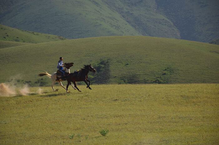 Horseback Riding on the Southern Lakeshore of Issyk-Kul